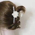 Faux Pearl Flower Hair Claw As Shown In Figure - One Size