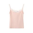Lace Trim Camisole Top Pink - One Size