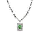 Rhinestone Mahjong Necklace