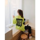 Echo Printed Slit-side Boxy T-shirt