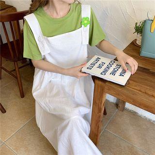 Short-sleeve T-shirt / Plain Jumper Midi Dress