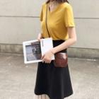 Set: Set: Short-sleeve T-shirt + Midi Skirt