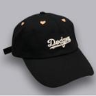 Heart Lettering Embroidered Cap