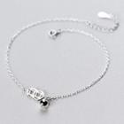 925 Sterling Silver Coin Anklet