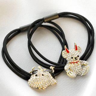 Rhinestone Cartoon Hair Tie
