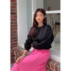 Tie-back Crop Sweatshirt