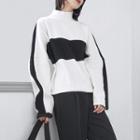 Loose-fit Colorblock Knit Pullover