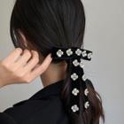 Flower Bow-accent Barrette As Shown In Figure - One Size