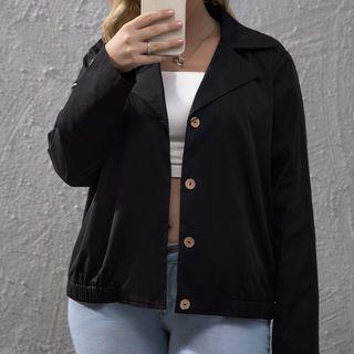 Plus Size Shirt Jacket
