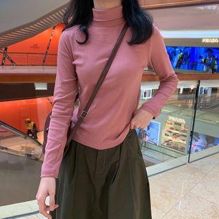 Mock Neck Long-sleeve Top / Turtleneck Long-sleeve Top