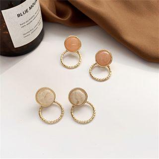 Retro Hoop Drop Earring