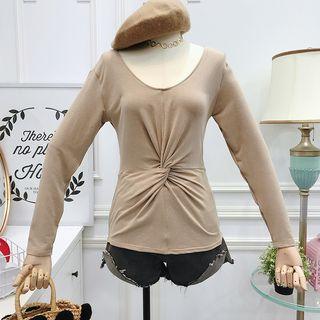 Twisted Long-sleeved T-shirt
