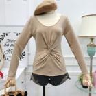 Twisted Long-sleeved T-shirt
