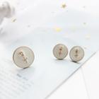 Rose Disc Open Ring / Earring