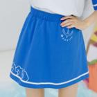 Printed Elastic-waist A-line Skirt