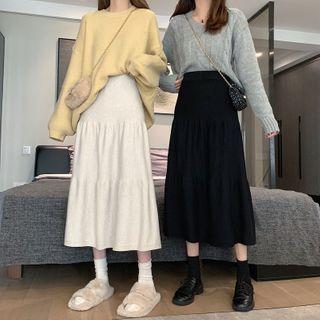 Plain A-line Midi Shirt
