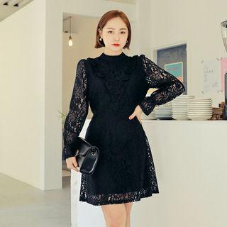 Frilled-trim Laced Dress