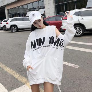 Set: Letter Oversized Sweatshirt + Tank Top