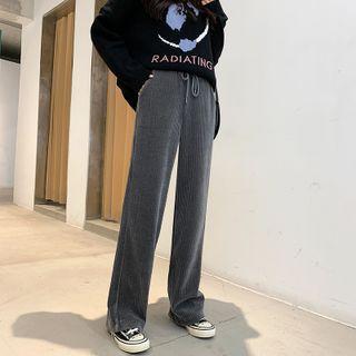 Ribbed Wide Leg Pants (various Designs)