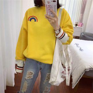Rainbow Print Long Sleeve Sweatshirt