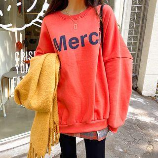 Merci Slit-side Oversized Pullover