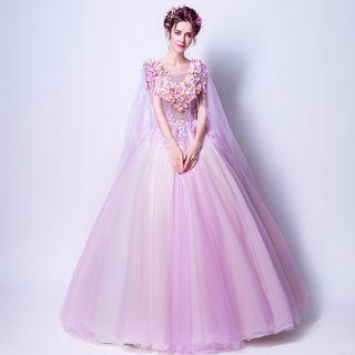 Beaded Applique Wedding Dress