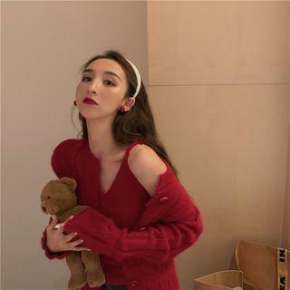 V-neck Camisole Top / Cardigan