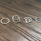 Set Of 6: Metallic Rings