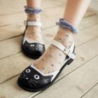 Cat Ankle Strap Flats