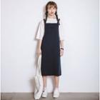 Set: Elbow-sleeve T-shirt + Jumper Dress