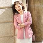 Plain Blazer / Sleeveless Sheath Dress / Set