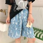 Tie-dyed Straight Cut Shorts