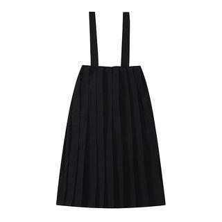 Pleated Jumper Skirt Black - One Size