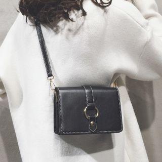 Plain Metal Buckle Crossbody Bag