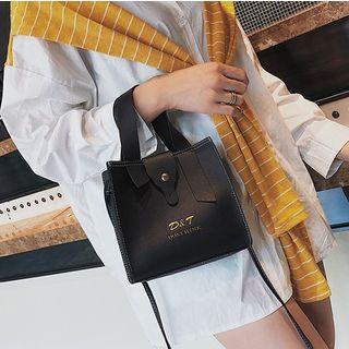 Stitched Hand Bag With Strap