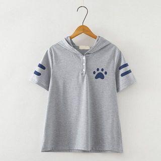 Short-sleeve Printed T-shirt/hoodie