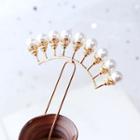 Retro Faux Pearl Hair Stick As Shown In Figure - One Size