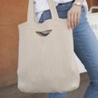 Cutout-handle Knit Shopper Bag