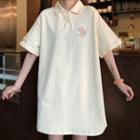 Short-sleeve Cartoon Polo Dress