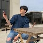High-neck Short-sleeve T-shirt