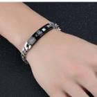 Lettering Stainless Steel Bracelet