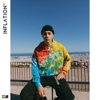 Tie-dyed Printed Hoodie