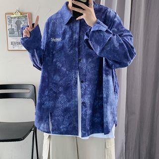 Tie Dye Denim Shirt Jacket