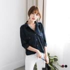 Plaid Shoulder-tab Shirt