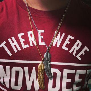 Couple Matching Feather Pendant Bracelet