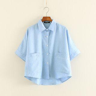 Boxy Short-sleeved Blouse