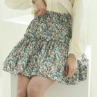 Frilled Ruffled Bloom Miniskirt