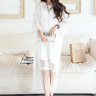Lace Shift Dress With Slipdress