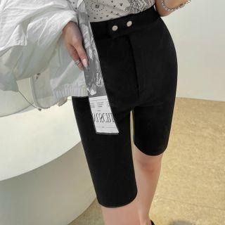 Zip-fly Skinny Shorts