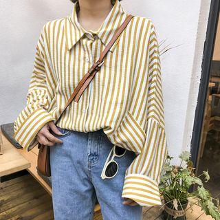 Striped Shirt Jacket